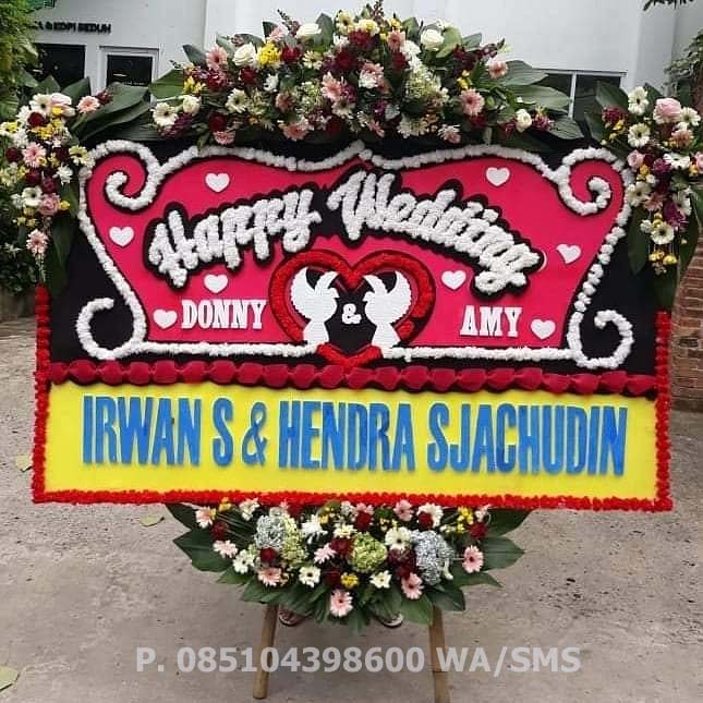 bunga-papan-wedding-003 - Toko Bunga Bojonegoro, florist bojonegoro, bunga papan bojonegoro, karangan bunga bojonegoro, online 24 jam, bunga ucapan benner digital