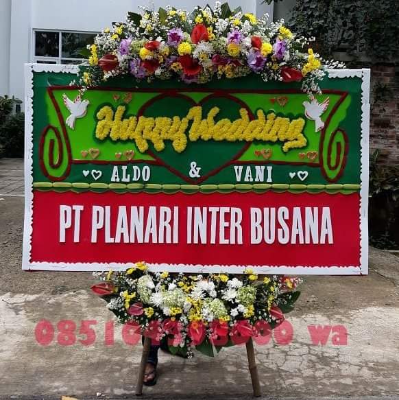 bunga-papan-wedding-008 - Toko Bunga Bojonegoro, florist bojonegoro, bunga papan bojonegoro, karangan bunga bojonegoro, online 24 jam, bunga ucapan benner digital