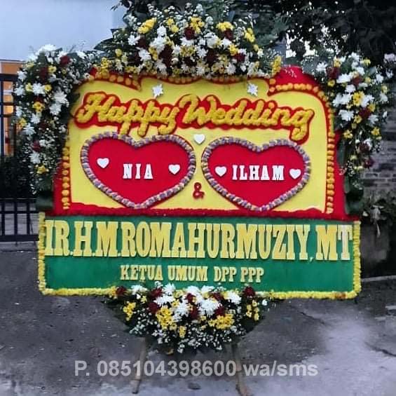 bunga-papan-wedding-010 - Toko Bunga Bojonegoro, florist bojonegoro, bunga papan bojonegoro, karangan bunga bojonegoro, online 24 jam, bunga ucapan benner digital