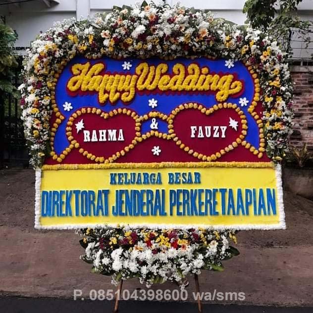bunga-papan-wedding-011 - Toko Bunga Bojonegoro, florist bojonegoro, bunga papan bojonegoro, karangan bunga bojonegoro, online 24 jam, bunga ucapan benner digital